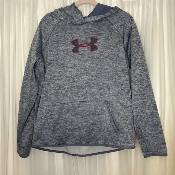 Under Armour Blue ColdGear Hoodie - Picture 1 of 7